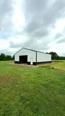 Custom metal barn and shop building